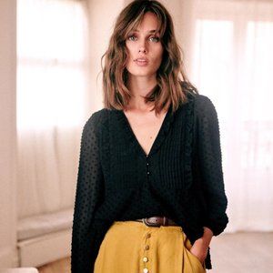 Sezane Mirta Blouse black XS
